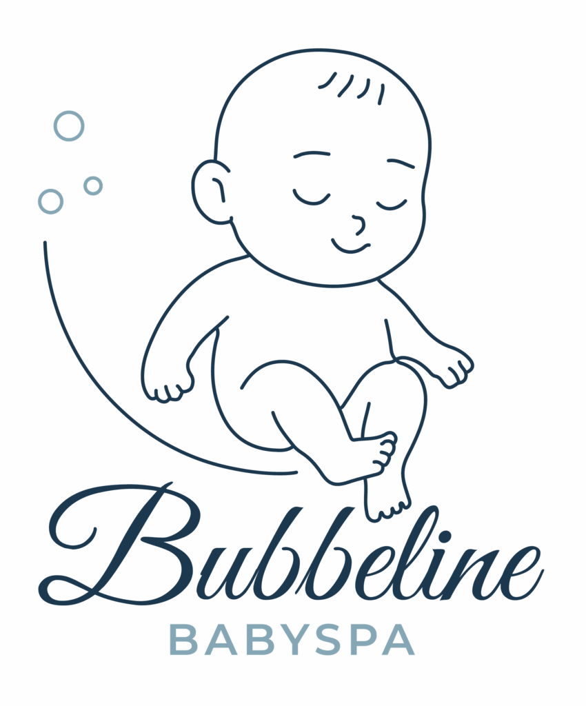 Het logo van Bubbeline Baby Spa in Genk